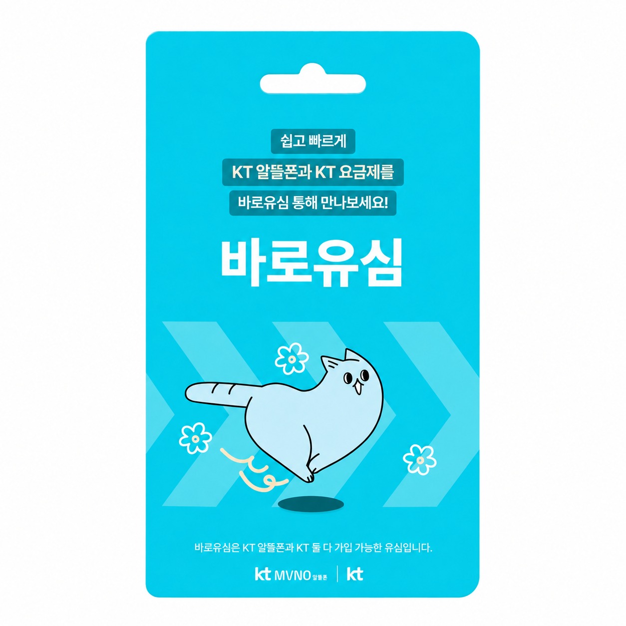 KT 바로유심 실물 패키지